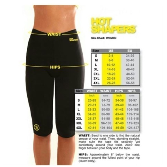new Hot Shapers Capri Sweat More Exercise HotPants - Picture 3 of 5